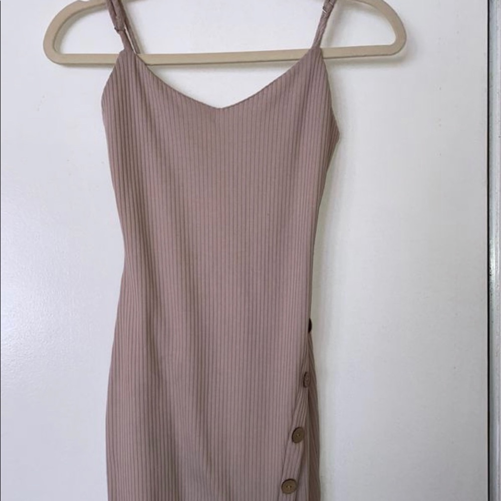 Beige iris dress